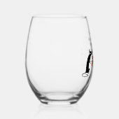 Paardenwijn met chocolade Funny Cat Wijnglas Zonder Voet (Rechts)