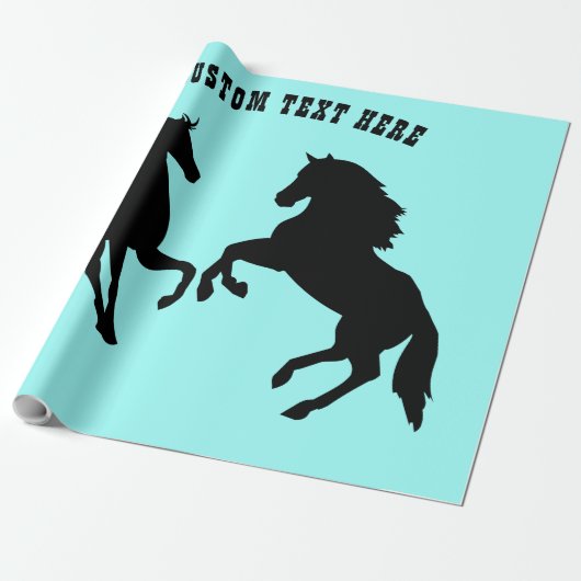 Paardenwikkel Papier Aangepaste tekst en kleuren (Uitgerold)