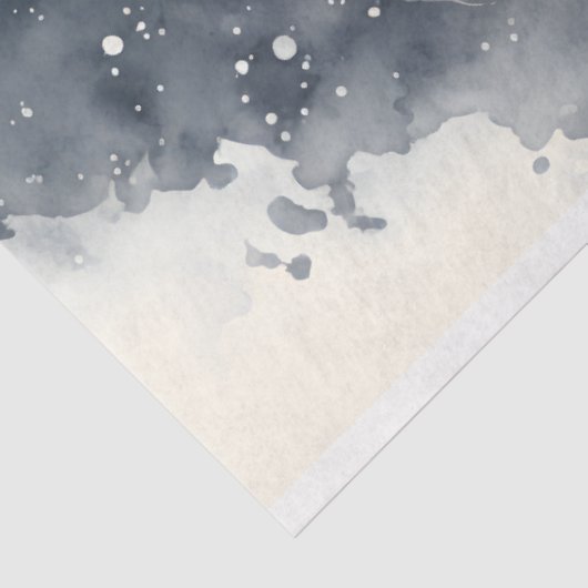 PaardenwinterkerstWaterverf Tissuepapier (Detail)