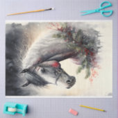 PaardenwinterkerstWaterverf Tissuepapier (Craft)