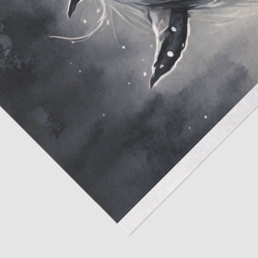 PaardenwinterkerstWaterverf Tissuepapier (Detail)