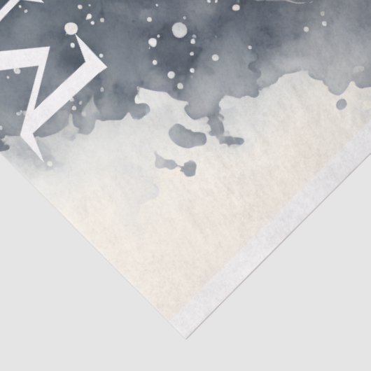 PaardenwinterkerstWaterverf Tissuepapier (Detail)