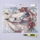 PaardenwinterkerstWaterverf Tissuepapier (Craft)