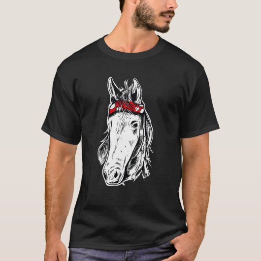Paardenwit van landbouwhuisdieren t-shirt (Voorkant)