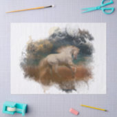 Paardenwitte Andalusiaanse Waterverf Tissuepapier (Craft)