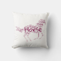 Paardenwoord Cloud Uniek ontwerp in Maroon