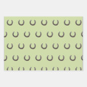 paardenzadel in hoefijzer inpakpapier vel (Voorkant 3)