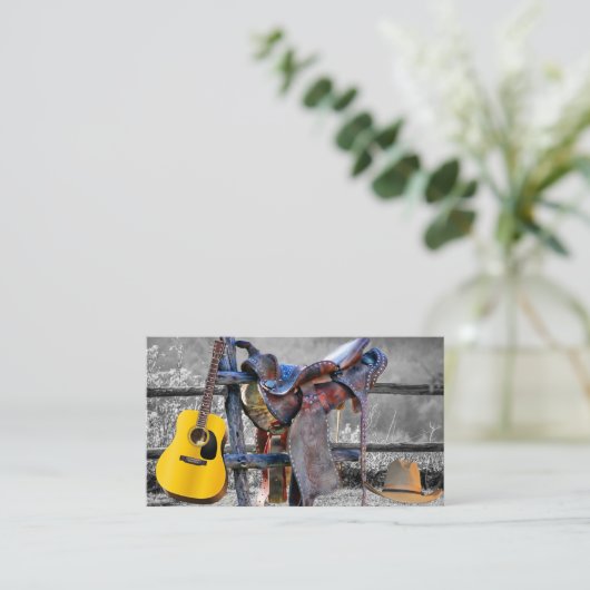 Paardenzadels op het Western Visitekaartje van het (Staand voorkant)