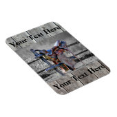 Paardenzadels op korraalhek Western Magneet (Rechterzijde)