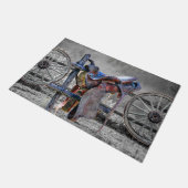 Paardenzadels, Westerne wagelwielen Deurmat (Schuin)