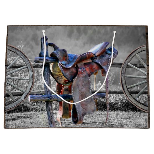 Paardenzadels, Westerne wagelwielen Groot Cadeauzakje (Voorkant)