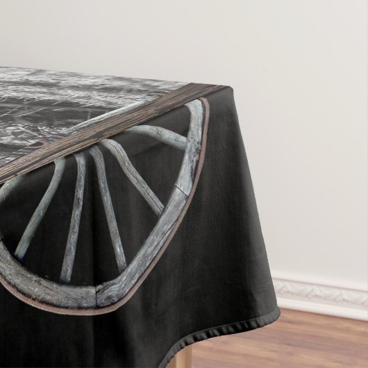 Paardenzadels, Westerne wagelwielen Tafelkleed (Voorbeeld)