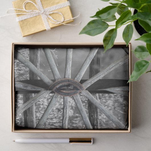 Paardenzadels, Westerne wagelwielen Tissuepapier (Geschenk)