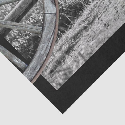 Paardenzadels, Westerne wagelwielen Tissuepapier (Detail)