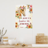 Paardenzonnopende feestdag poster (Keuken)