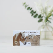 Paardenzorg en Autisme Therapie Visitekaartje (Staand voorkant)