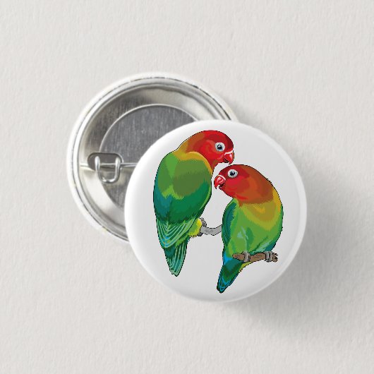 paardevogels ronde button 3,2 cm (Voorkant /achterkant)