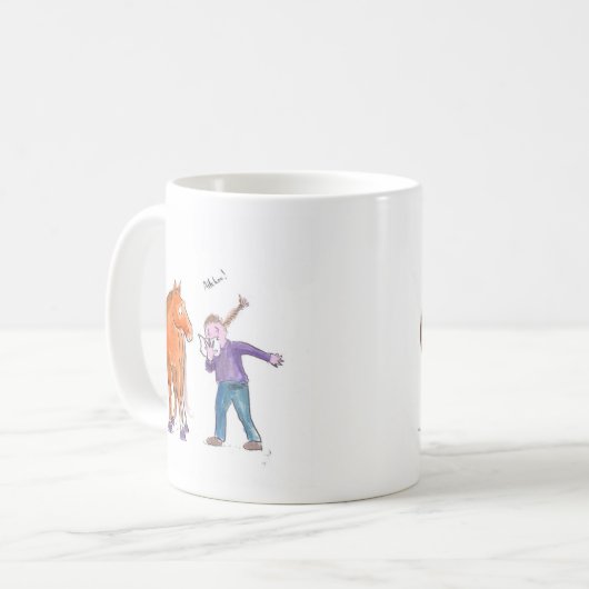 Paardgaas Koffiemok (Voorkant links)