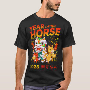 Paardjaar 2026 Chinees Nieuwjaar Baar T-shirt