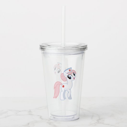 Paardje Acryl Drinkbeker (Voorkant)