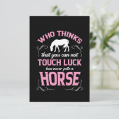 Paardje heb ik een paard. bedankkaart (Staand voorkant)