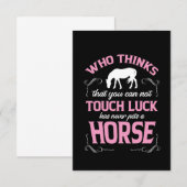 Paardje heb ik een paard. bedankkaart (Voorkant / Achterkant)