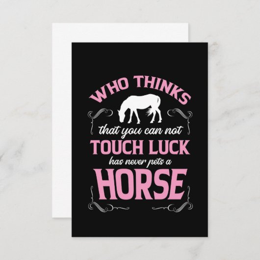 Paardje heb ik een paard. bedankkaart (Voorkant / Achterkant)