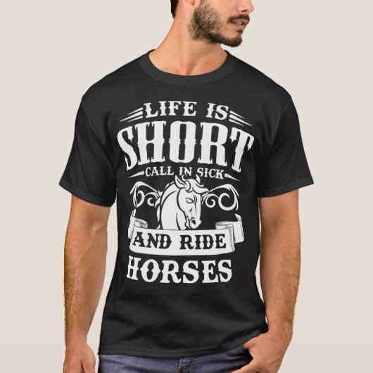 Paardkalligrafie T-shirt (Voorkant)
