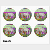 Paardkampaangepaste jaargetrouwe stickers (Vel)