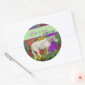 Paardkampletters voor het jaar op stickers (Envelop)