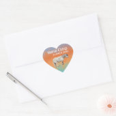 Paardkampsummer aangepaste jaarstickers hart sticker (Envelop)