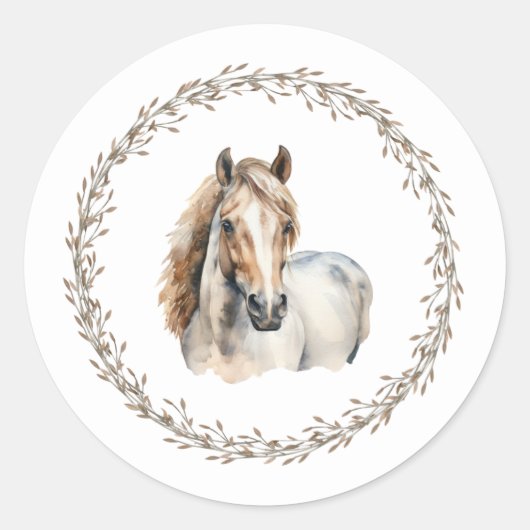 Paardkrans Cadeau Stickers (Voorkant)