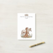 Paardliefhebber Cadeau Briefpapier Post-it® Notes (Op bureau)
