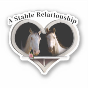 Paardliefhebbers Valentijnsdag Sticker