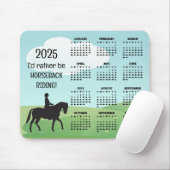Paardrijden 2025 Kalender Muismat (Met muis)