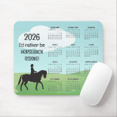 Paardrijden 2025 Kalender Muismat (Met muis)