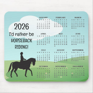 Paardrijden 2025 Kalender Muismat