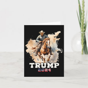 Paardrijden Amerikaanse vlag cowboy Kaart