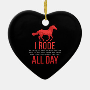 Paardrijden - Cadeau paardrijden Keramisch Ornament