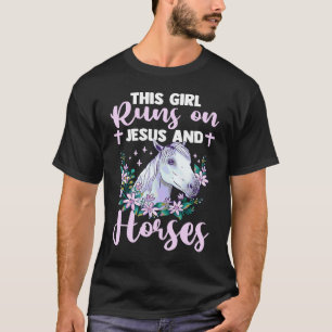 Paardrijden Christen Dit Meisje Loopt Op Paarden E T-shirt