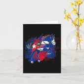 Paardrijden Cuba Vlag Kaart (Gele Bloem)