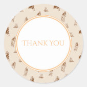  paardrijden dank je wel voor ronde sticker (Voorkant)