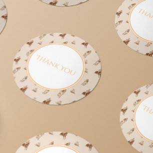 paardrijden dank je wel voor ronde sticker