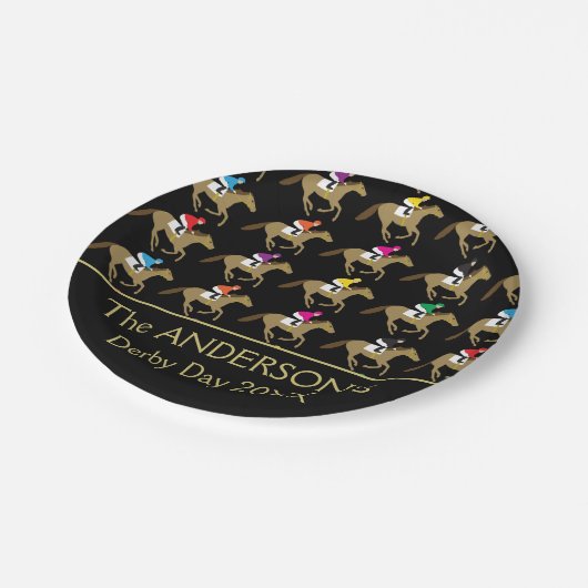 Paardrijden Derby Day Picnic Papieren Bordje (Gekanteld)