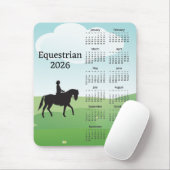 Paardrijden Design 2026 Kalender Muismat (Met muis)