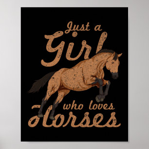 Paardrijden Dierenvriend Paardensport Vrouwen Meis Poster