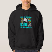 Paardrijden en bier is alles wat ik nodig heb om p hoodie (Voorkant)
