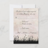Paardrijden Equestrian Wedding RSVP Kaart (Achterkant)