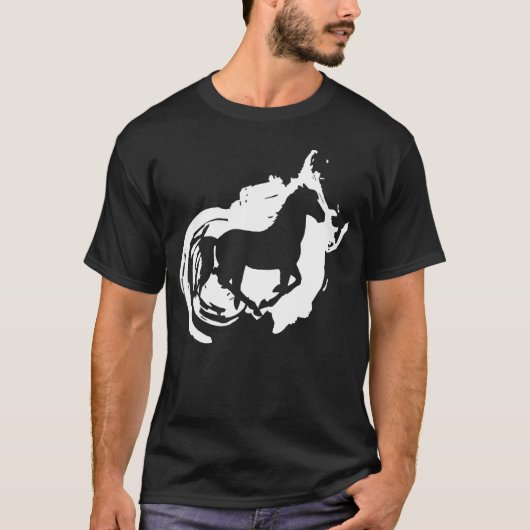Paardrijden Equestrianisme Kunst T-shirt (Voorkant)