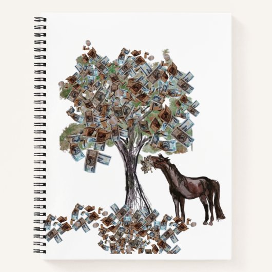 Paardrijden Eten $ Tree notitieboek (Voorkant)